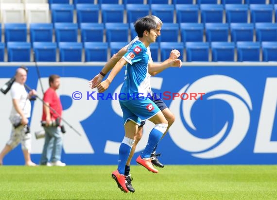 TSG 1899 Hoffenheim Pressekonferenz-Trikotvorstellung-Training in der Wirsol Rhein Neckar Arena Sinsheim 06.07.2014 (© Fotostand / Loerz)