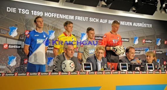 TSG 1899 Hoffenheim Pressekonferenz-Trikotvorstellung-Training in der Wirsol Rhein Neckar Arena Sinsheim 06.07.2014 (© Fotostand / Loerz)