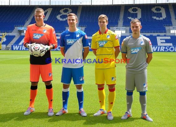 TSG 1899 Hoffenheim Pressekonferenz-Trikotvorstellung-Training in der Wirsol Rhein Neckar Arena Sinsheim 06.07.2014 (© Fotostand / Loerz)