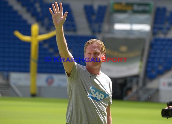 TSG 1899 Hoffenheim Pressekonferenz-Trikotvorstellung-Training in der Wirsol Rhein Neckar Arena Sinsheim 06.07.2014 (© Fotostand / Loerz)