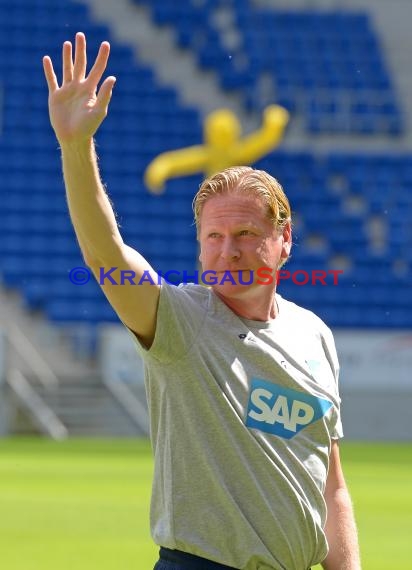 TSG 1899 Hoffenheim Pressekonferenz-Trikotvorstellung-Training in der Wirsol Rhein Neckar Arena Sinsheim 06.07.2014 (© Fotostand / Loerz)