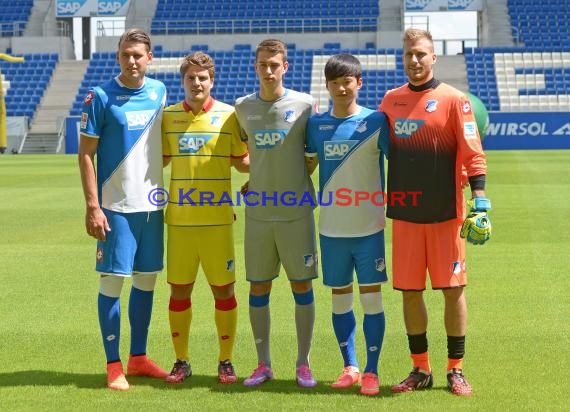 TSG 1899 Hoffenheim Pressekonferenz-Trikotvorstellung-Training in der Wirsol Rhein Neckar Arena Sinsheim 06.07.2014 (© Fotostand / Loerz)