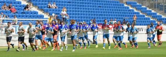 TSG 1899 Hoffenheim Pressekonferenz-Trikotvorstellung-Training in der Wirsol Rhein Neckar Arena Sinsheim 06.07.2014 (© Fotostand / Loerz)