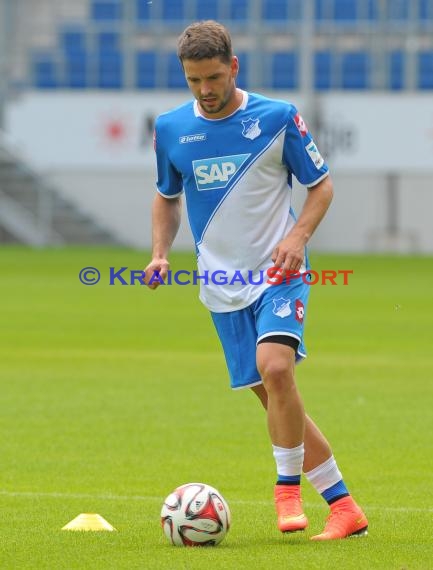 TSG 1899 Hoffenheim Pressekonferenz-Trikotvorstellung-Training in der Wirsol Rhein Neckar Arena Sinsheim 06.07.2014 (© Fotostand / Loerz)