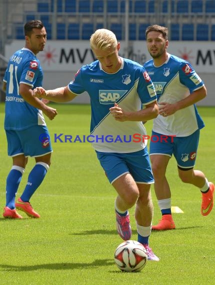 TSG 1899 Hoffenheim Pressekonferenz-Trikotvorstellung-Training in der Wirsol Rhein Neckar Arena Sinsheim 06.07.2014 (© Fotostand / Loerz)