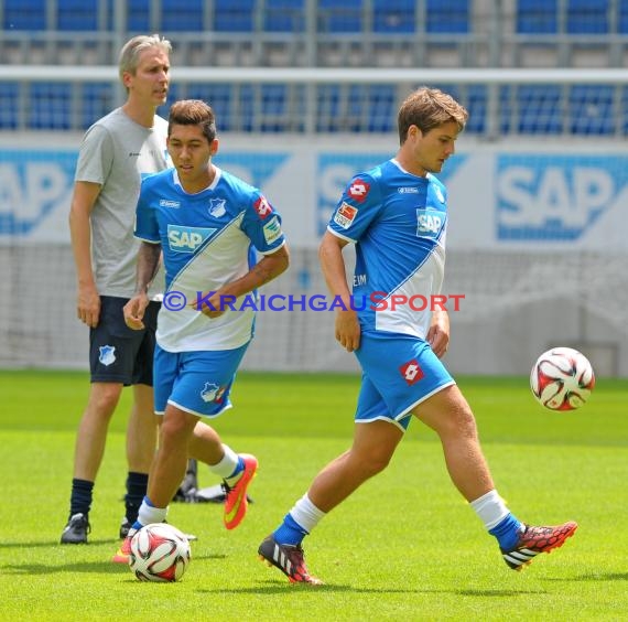 TSG 1899 Hoffenheim Pressekonferenz-Trikotvorstellung-Training in der Wirsol Rhein Neckar Arena Sinsheim 06.07.2014 (© Fotostand / Loerz)