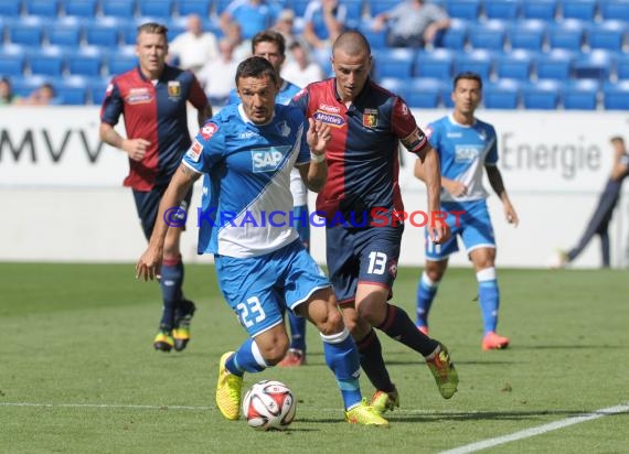 Testspile TSG 1899 Hoffenheim -CFC Genua in der Wirsol Rhein Neckar Arena Sinsheim 09.08.2014 (© Fotostand / Loerz)