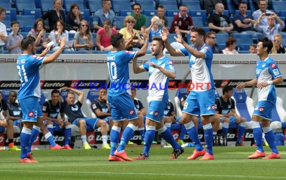 Testspile TSG 1899 Hoffenheim -CFC Genua in der Wirsol Rhein Neckar Arena Sinsheim 09.08.2014 (© Fotostand / Loerz)