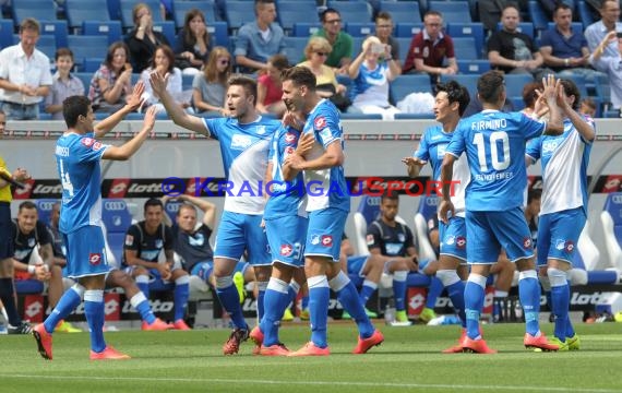 Testspile TSG 1899 Hoffenheim -CFC Genua in der Wirsol Rhein Neckar Arena Sinsheim 09.08.2014 (© Fotostand / Loerz)