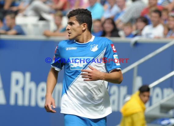 Testspile TSG 1899 Hoffenheim -CFC Genua in der Wirsol Rhein Neckar Arena Sinsheim 09.08.2014 (© Fotostand / Loerz)