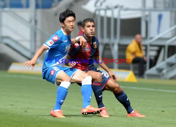 Testspile TSG 1899 Hoffenheim -CFC Genua in der Wirsol Rhein Neckar Arena Sinsheim 09.08.2014 (© Fotostand / Loerz)