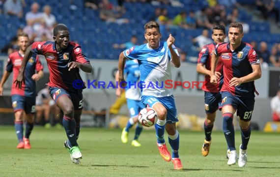 Testspile TSG 1899 Hoffenheim -CFC Genua in der Wirsol Rhein Neckar Arena Sinsheim 09.08.2014 (© Fotostand / Loerz)