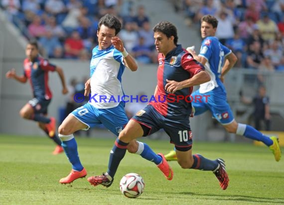 Testspile TSG 1899 Hoffenheim -CFC Genua in der Wirsol Rhein Neckar Arena Sinsheim 09.08.2014 (© Fotostand / Loerz)