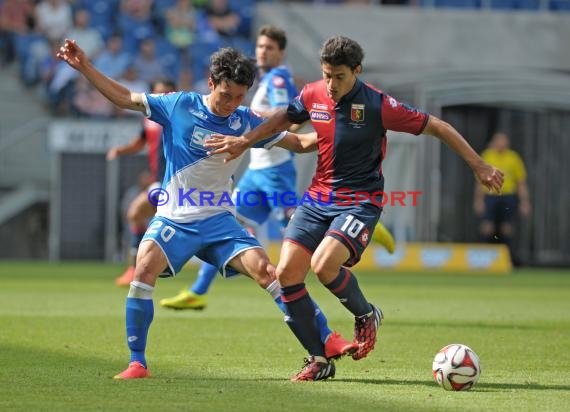 Testspile TSG 1899 Hoffenheim -CFC Genua in der Wirsol Rhein Neckar Arena Sinsheim 09.08.2014 (© Fotostand / Loerz)