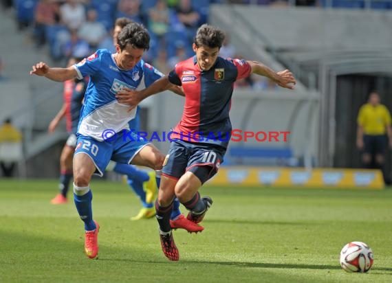 Testspile TSG 1899 Hoffenheim -CFC Genua in der Wirsol Rhein Neckar Arena Sinsheim 09.08.2014 (© Fotostand / Loerz)