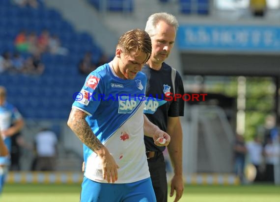 Testspile TSG 1899 Hoffenheim -CFC Genua in der Wirsol Rhein Neckar Arena Sinsheim 09.08.2014 (© Fotostand / Loerz)