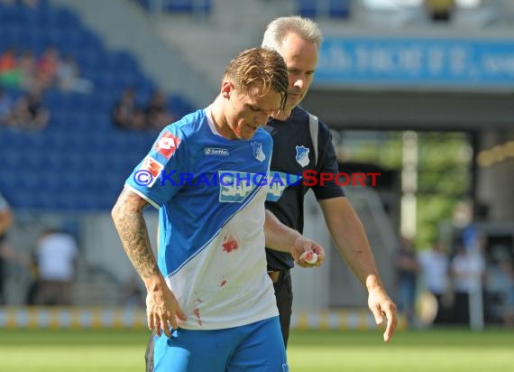 Testspile TSG 1899 Hoffenheim -CFC Genua in der Wirsol Rhein Neckar Arena Sinsheim 09.08.2014 (© Fotostand / Loerz)