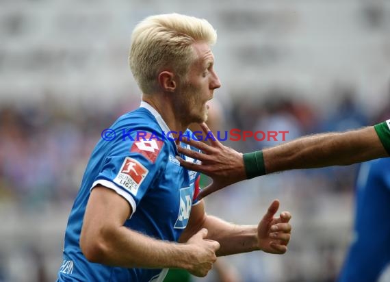 1. Fußball Bundesliga TSG 1899 Hoffenheim - FC Augsburg in der Wirsol Rhein Neckar Arena Sinsheim 23.08.2014 (© Fotostand / Loerz)