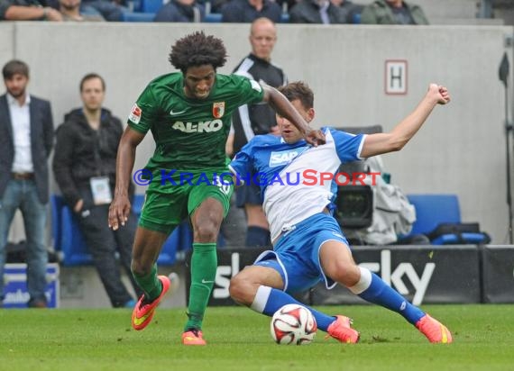 1. Fußball Bundesliga TSG 1899 Hoffenheim - FC Augsburg in der Wirsol Rhein Neckar Arena Sinsheim 23.08.2014 (© Fotostand / Loerz)