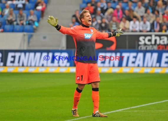 1. Fußball Bundesliga TSG 1899 Hoffenheim - FC Augsburg in der Wirsol Rhein Neckar Arena Sinsheim 23.08.2014 (© Fotostand / Loerz)