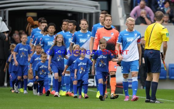 1. Fußball Bundesliga TSG 1899 Hoffenheim - FC Augsburg in der Wirsol Rhein Neckar Arena Sinsheim 23.08.2014 (© Fotostand / Loerz)