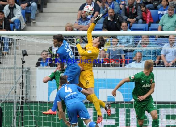 1. Fußball Bundesliga TSG 1899 Hoffenheim - FC Augsburg in der Wirsol Rhein Neckar Arena Sinsheim 23.08.2014 (© Fotostand / Loerz)