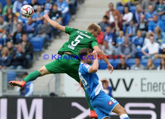 1. Fußball Bundesliga TSG 1899 Hoffenheim - FC Augsburg in der Wirsol Rhein Neckar Arena Sinsheim 23.08.2014 (© Fotostand / Loerz)