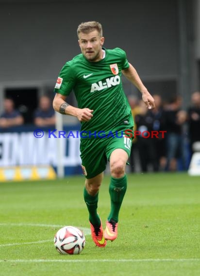 1. Fußball Bundesliga TSG 1899 Hoffenheim - FC Augsburg in der Wirsol Rhein Neckar Arena Sinsheim 23.08.2014 (© Fotostand / Loerz)