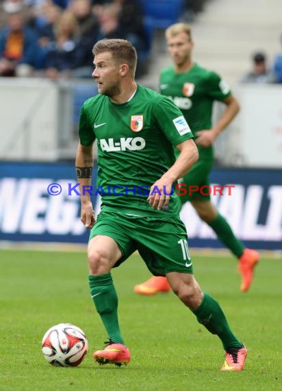 1. Fußball Bundesliga TSG 1899 Hoffenheim - FC Augsburg in der Wirsol Rhein Neckar Arena Sinsheim 23.08.2014 (© Fotostand / Loerz)