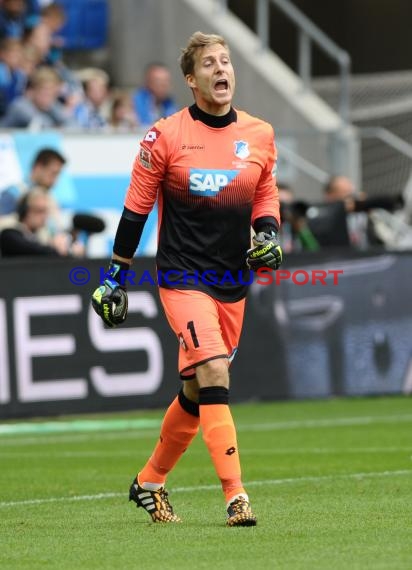 1. Fußball Bundesliga TSG 1899 Hoffenheim - FC Augsburg in der Wirsol Rhein Neckar Arena Sinsheim 23.08.2014 (© Fotostand / Loerz)