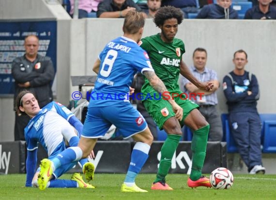 1. Fußball Bundesliga TSG 1899 Hoffenheim - FC Augsburg in der Wirsol Rhein Neckar Arena Sinsheim 23.08.2014 (© Fotostand / Loerz)