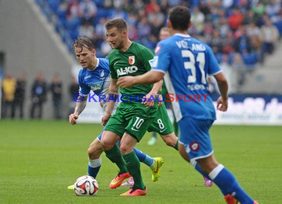 1. Fußball Bundesliga TSG 1899 Hoffenheim - FC Augsburg in der Wirsol Rhein Neckar Arena Sinsheim 23.08.2014 (© Fotostand / Loerz)