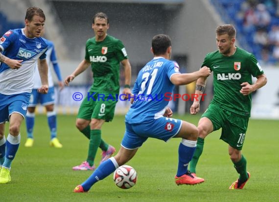 1. Fußball Bundesliga TSG 1899 Hoffenheim - FC Augsburg in der Wirsol Rhein Neckar Arena Sinsheim 23.08.2014 (© Fotostand / Loerz)