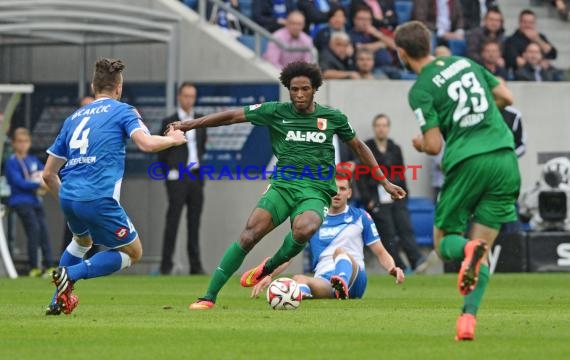 1. Fußball Bundesliga TSG 1899 Hoffenheim - FC Augsburg in der Wirsol Rhein Neckar Arena Sinsheim 23.08.2014 (© Fotostand / Loerz)