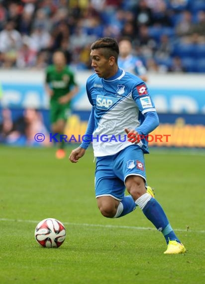 1. Fußball Bundesliga TSG 1899 Hoffenheim - FC Augsburg in der Wirsol Rhein Neckar Arena Sinsheim 23.08.2014 (© Fotostand / Loerz)