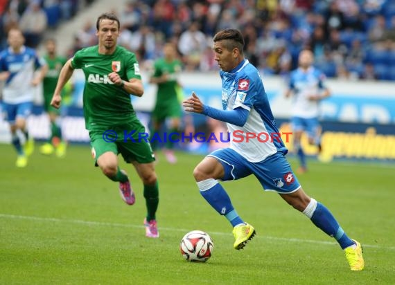 1. Fußball Bundesliga TSG 1899 Hoffenheim - FC Augsburg in der Wirsol Rhein Neckar Arena Sinsheim 23.08.2014 (© Fotostand / Loerz)