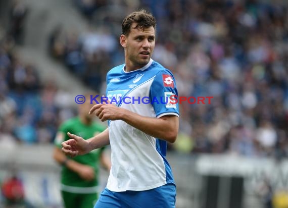 1. Fußball Bundesliga TSG 1899 Hoffenheim - FC Augsburg in der Wirsol Rhein Neckar Arena Sinsheim 23.08.2014 (© Fotostand / Loerz)