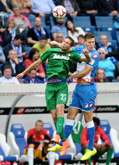 1. Fußball Bundesliga TSG 1899 Hoffenheim - FC Augsburg in der Wirsol Rhein Neckar Arena Sinsheim 23.08.2014 (© Fotostand / Loerz)