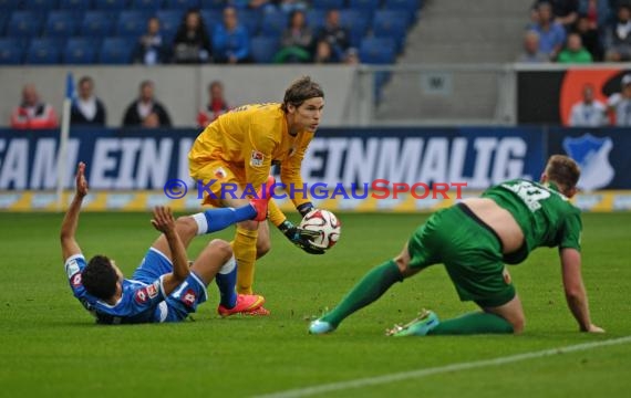 1. Fußball Bundesliga TSG 1899 Hoffenheim - FC Augsburg in der Wirsol Rhein Neckar Arena Sinsheim 23.08.2014 (© Fotostand / Loerz)