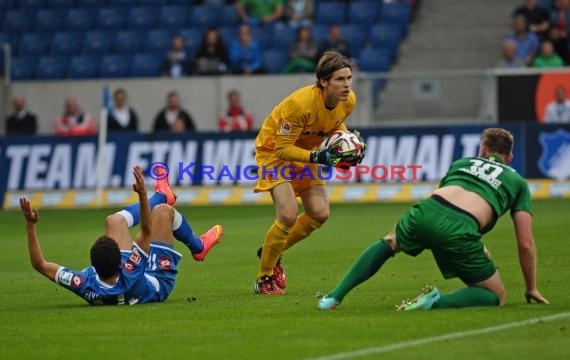 1. Fußball Bundesliga TSG 1899 Hoffenheim - FC Augsburg in der Wirsol Rhein Neckar Arena Sinsheim 23.08.2014 (© Fotostand / Loerz)