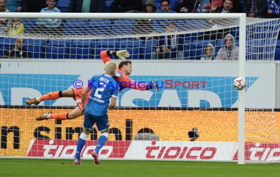 1. Fußball Bundesliga TSG 1899 Hoffenheim - FC Augsburg in der Wirsol Rhein Neckar Arena Sinsheim 23.08.2014 (© Fotostand / Loerz)