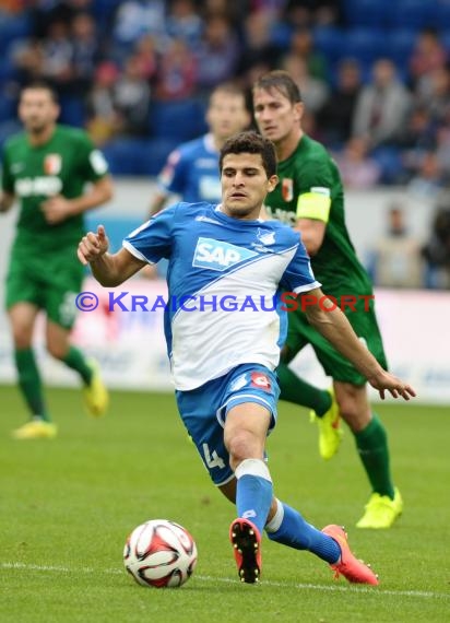 1. Fußball Bundesliga TSG 1899 Hoffenheim - FC Augsburg in der Wirsol Rhein Neckar Arena Sinsheim 23.08.2014 (© Fotostand / Loerz)