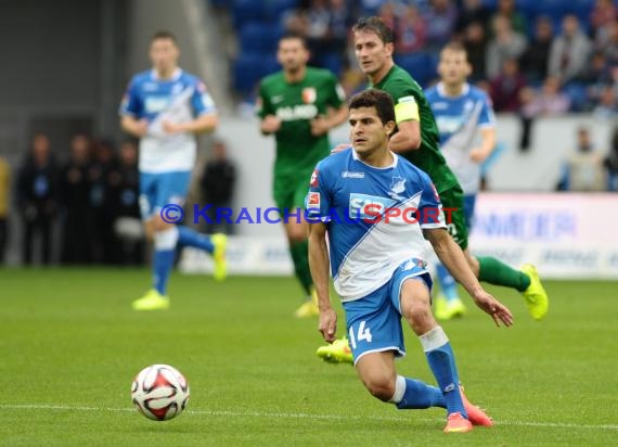 1. Fußball Bundesliga TSG 1899 Hoffenheim - FC Augsburg in der Wirsol Rhein Neckar Arena Sinsheim 23.08.2014 (© Fotostand / Loerz)