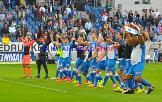 1. Fußball Bundesliga TSG 1899 Hoffenheim - FC Augsburg in der Wirsol Rhein Neckar Arena Sinsheim 23.08.2014 (© Fotostand / Loerz)