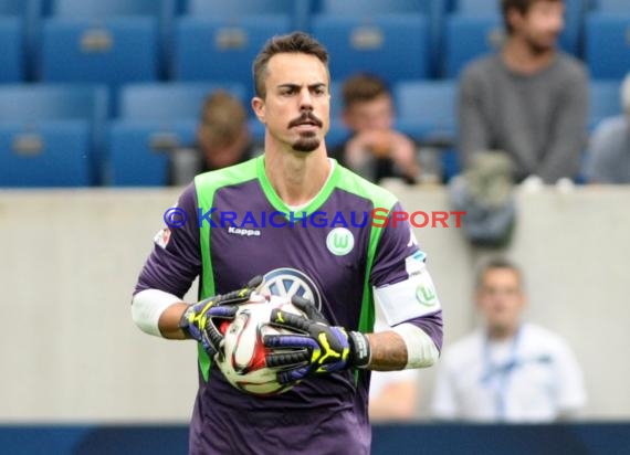 1. Fußball Bundesliga TSG 1899 Hoffenheim - VfL Wolfsburg in der Wirsol Rhein Neckar Arena Sinsheim 13.09.2014 (© Fotostand / Loerz)