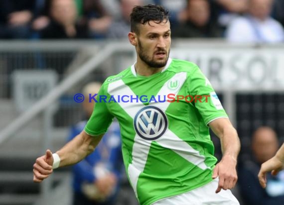 1. Fußball Bundesliga TSG 1899 Hoffenheim - VfL Wolfsburg in der Wirsol Rhein Neckar Arena Sinsheim 13.09.2014 (© Fotostand / Loerz)