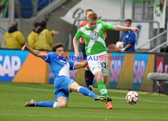 1. Fußball Bundesliga TSG 1899 Hoffenheim - VfL Wolfsburg in der Wirsol Rhein Neckar Arena Sinsheim 13.09.2014 (© Fotostand / Loerz)