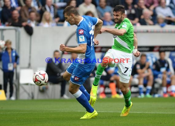 1. Fußball Bundesliga TSG 1899 Hoffenheim - VfL Wolfsburg in der Wirsol Rhein Neckar Arena Sinsheim 13.09.2014 (© Fotostand / Loerz)