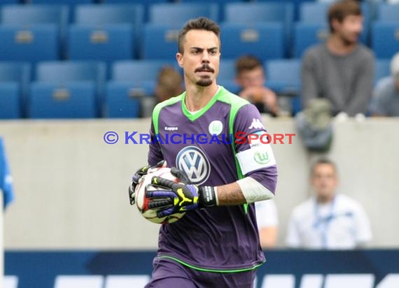 1. Fußball Bundesliga TSG 1899 Hoffenheim - VfL Wolfsburg in der Wirsol Rhein Neckar Arena Sinsheim 13.09.2014 (© Fotostand / Loerz)