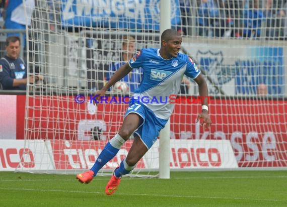 1. Fußball Bundesliga TSG 1899 Hoffenheim - VfL Wolfsburg in der Wirsol Rhein Neckar Arena Sinsheim 13.09.2014 (© Fotostand / Loerz)